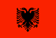 Albania flag - small - style 1