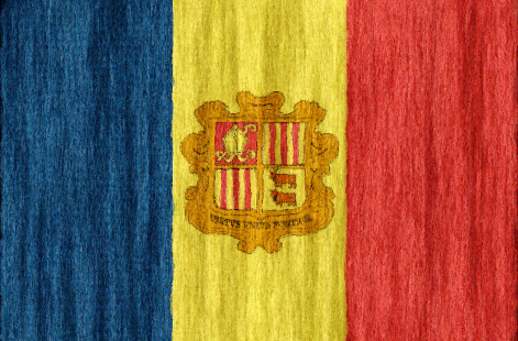 Andorra flag - large - style 2