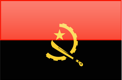 Angola flag - large - style 4