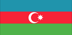 Azerbaijan flag - medium - style 1