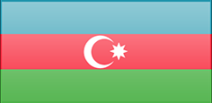 Azerbaijan flag - medium - style 3