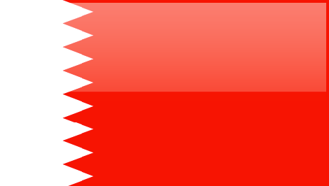 Bahrain flag - large - style 4