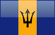 Barbados flag - small - style 4