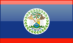 Belize flag - medium - style 4