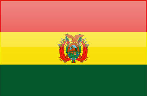 Bolivia flag - large - style 4
