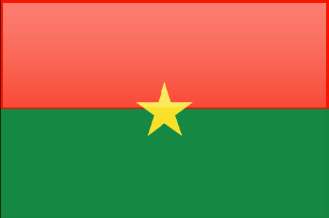 Burkina Faso flag - large - style 4