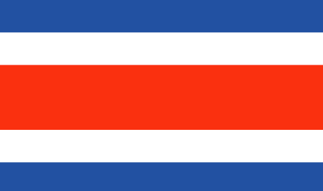 Costa Rica flag - large - style 1