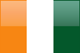 Cote d'Ivoire flag - small - style 4
