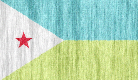 Djibouti flag - large - style 2
