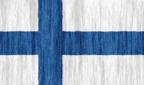 Finland flag - large - style 2