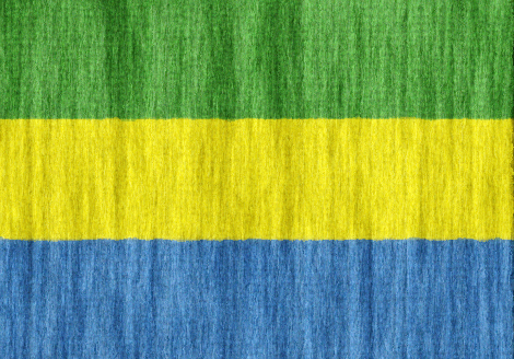 Gabon flag - large - style 2