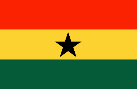 Ghana flag - large - style 1