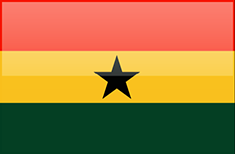 Ghana flag - medium - style 4