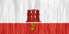 Gibraltar flag - medium - style 2