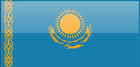 Kazakhstan flag - large - style 4