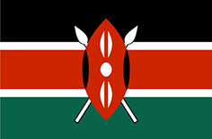 Kenya flag - medium - style 1