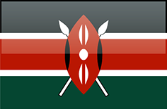 Kenya flag - medium - style 4