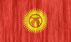 Kyrgyzstan flag - medium - style 2
