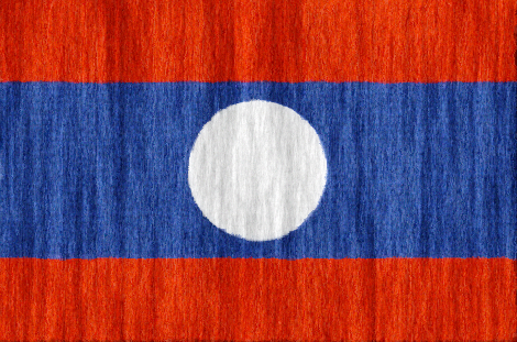 Laos flag - large - style 2