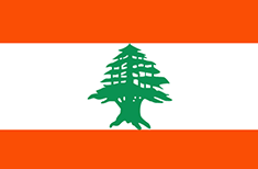 Lebanon flag - medium - style 1