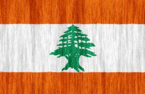 Lebanon flag - large - style 2