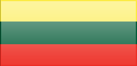 Lithuania flag - large - style 3
