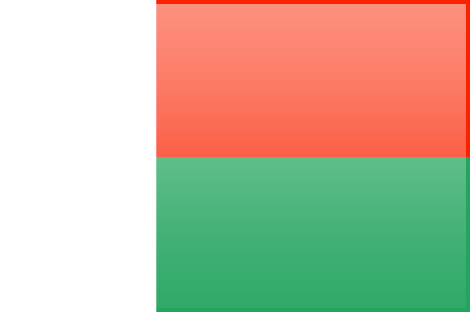 Madagascar flag - large - style 3
