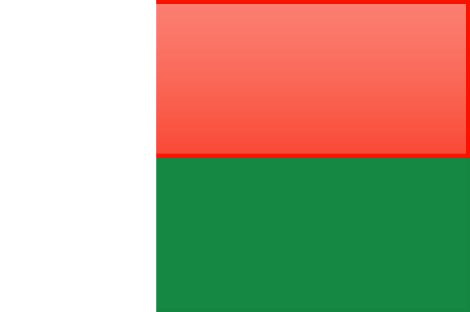 Madagascar flag - large - style 4
