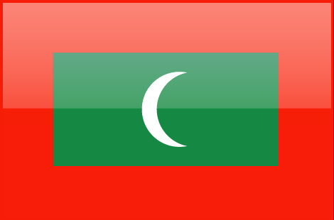 Maldives flag - large - style 4