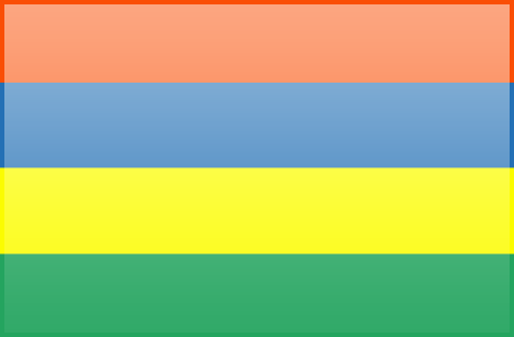 Mauritius flag - large - style 3