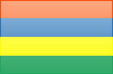 Mauritius flag - medium - style 3
