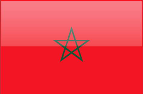 Morocco flag - large - style 4