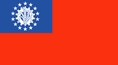 Myanmar flag - medium - style 1