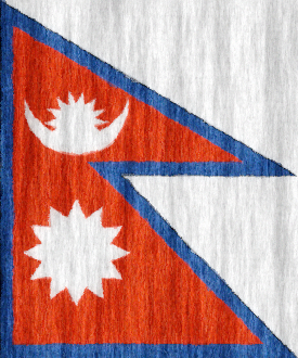 Nepal flag - large - style 2