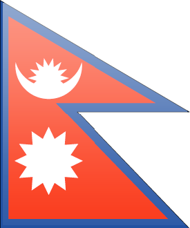 Nepal flag - large - style 3
