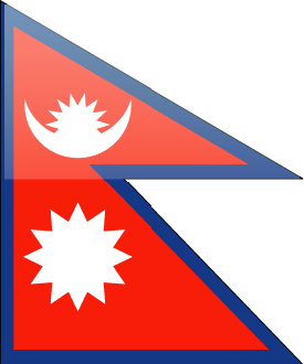 Nepal flag - large - style 4