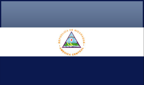 Nicaragua flag - large - style 4