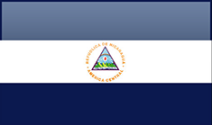 Nicaragua flag - medium - style 4