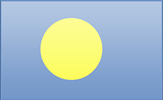 Palau flag - medium - style 3