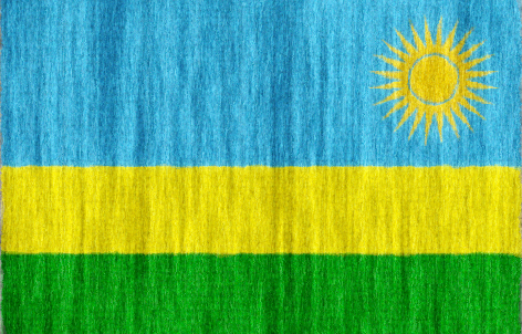 Rwanda flag - large - style 2