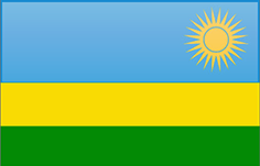 Rwanda flag - medium - style 4