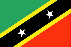 Saint Kitts and Nevis flag - medium - style 1