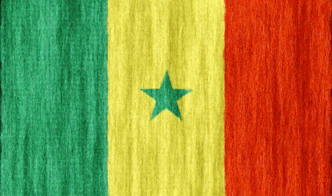 Senegal flag - large - style 2