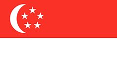 Singapore flag - medium - style 1