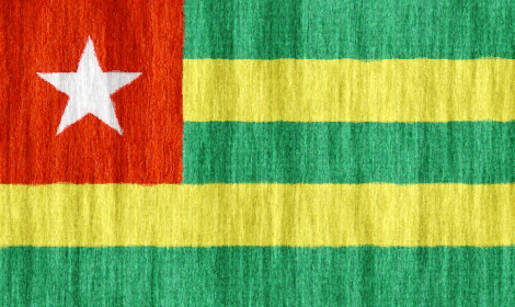 Togo flag - large - style 2