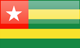 Togo flag - small - style 4