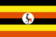 Uganda flag - small - style 1