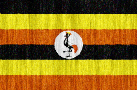 Uganda flag - large - style 2
