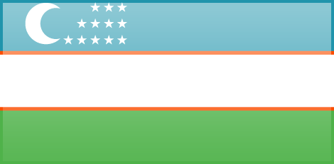 Uzbekistan flag - large - style 3