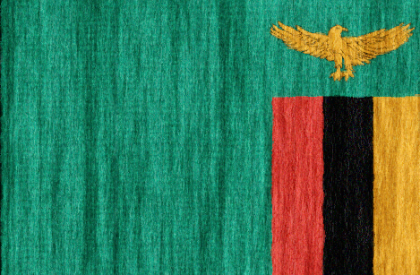 Zambia flag - large - style 2